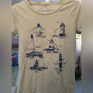 J crew graphic t - east coast light house